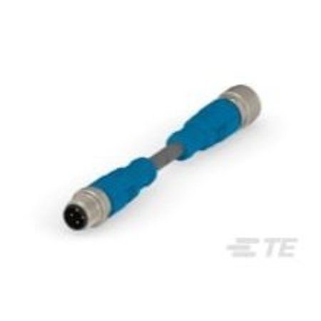 TE CONNECTIVITY Sensor Cables / Actuator Cables M12-4Ms-1.0Sh M12-4Fs-Pur T4162123004-002